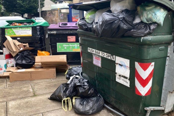 PUBLIC HEALTH CONCERNS AS BIN WORKERS STRIKE CONTINUES