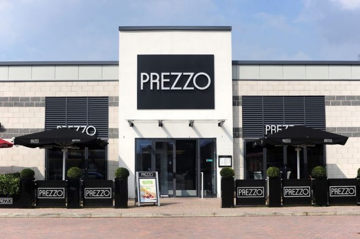 PREZZO TO CLOSE 46 RESTAURANTS PUTTING HUNDREDS OF JOBS AT RISK