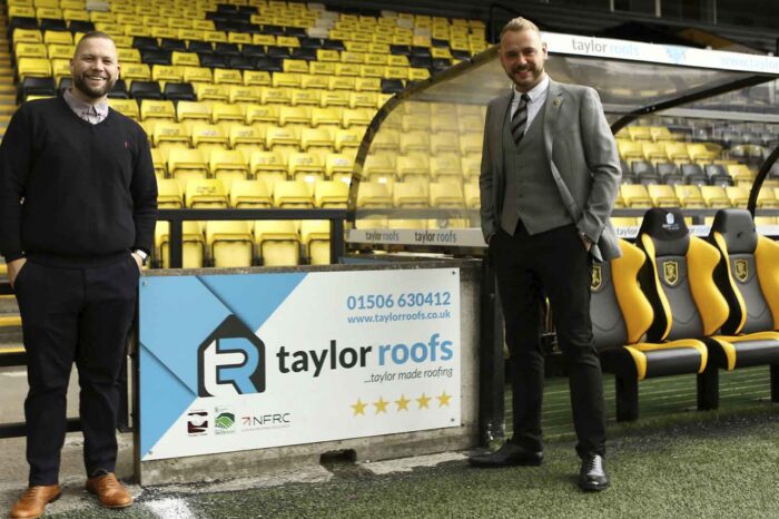 Taylor Roofs extends Livingston FC sponsorship