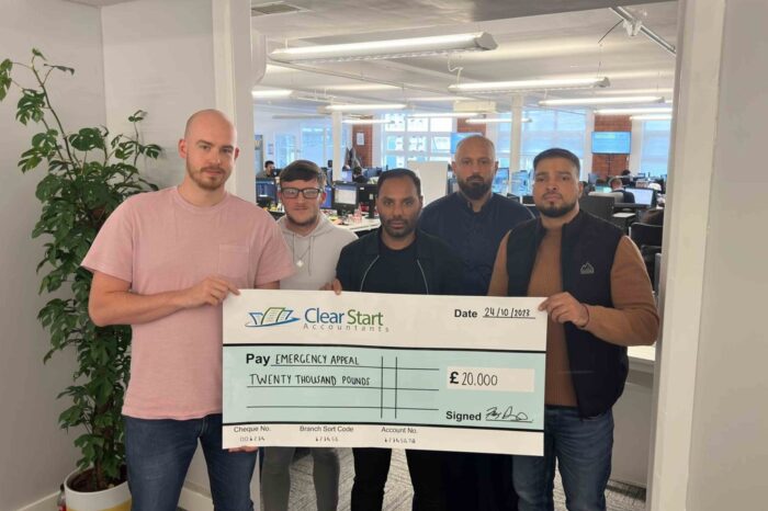 Clear Start Accountants makes substantial donation to Gaza Emergency Appeal