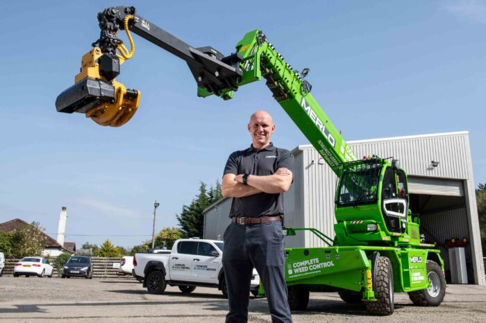 New Merlo machine will help weed control specialist deal with the devastation of Ash Dieback Disease