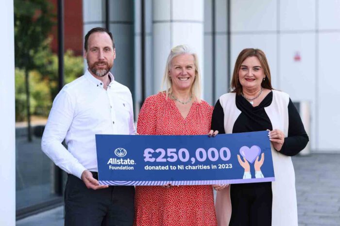The Allstate Foundation donates £250k to local charities in Northern Ireland