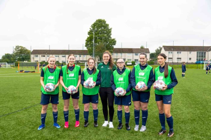 Grassroots football club scores new training gear thanks to Premier League star and ScottishPower